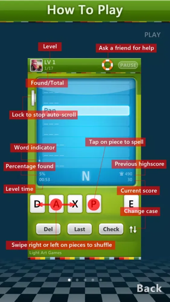 Ảnh chụp màn hình của iSpellWord Play