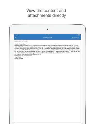 Winmail Opener iPad  سکرین شاٹس