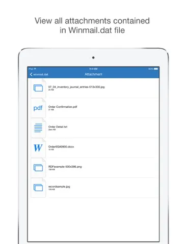 Winmail Opener iPad  سکرین شاٹس