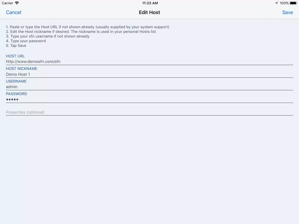 sfn iPad 应用截图