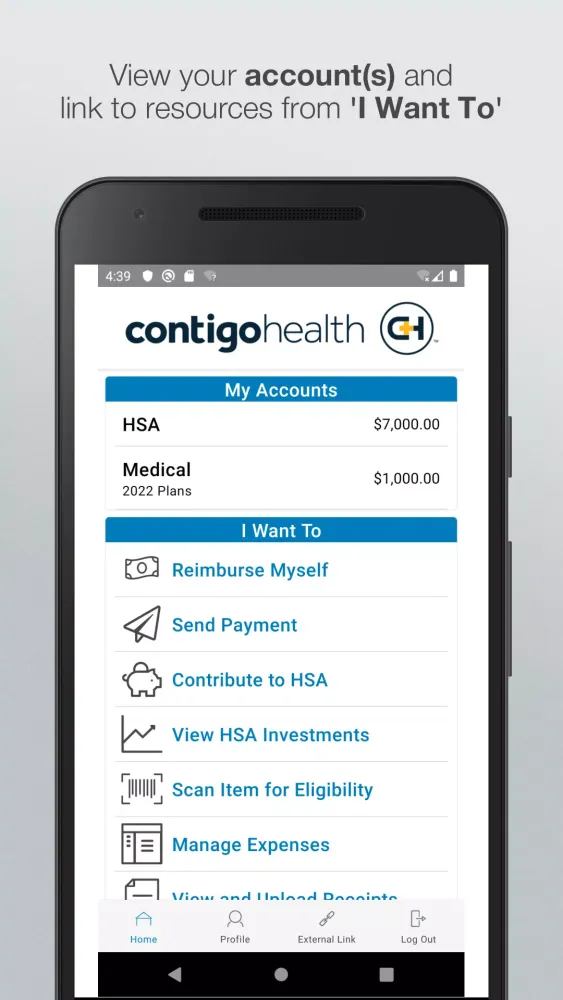 Zrzuty ekranu Contigo Health CDH