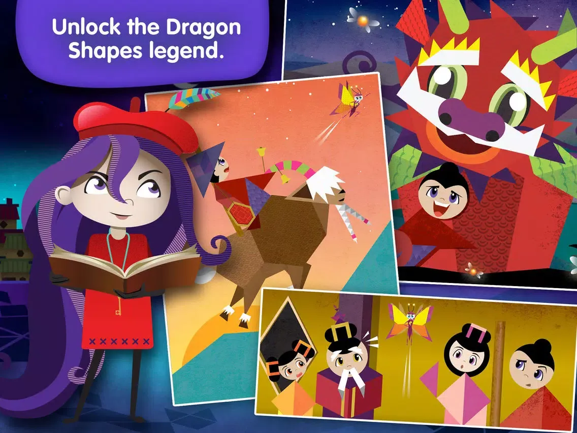 Capturas de pantalla de Dragon Shapes - Lumio Geometry Challenge iPad 