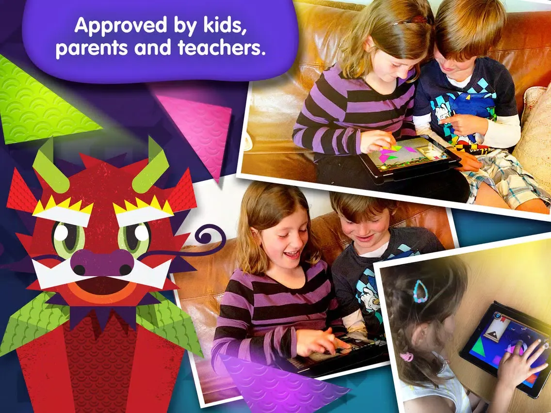 Capturas de pantalla de Dragon Shapes - Lumio Geometry Challenge iPad 