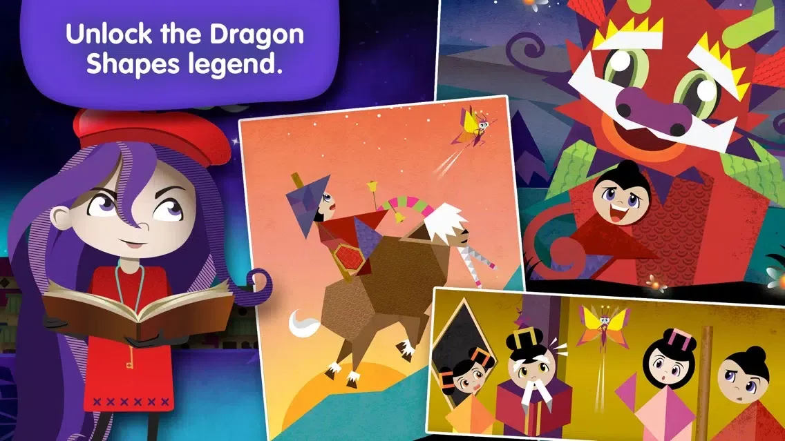 Capturas de pantalla de Dragon Shapes - Lumio Geometry Challenge