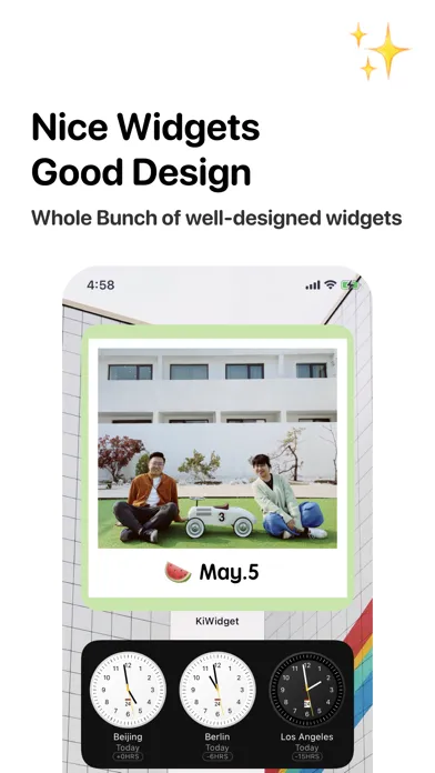 Kiwikiwi-Color Widgets & Photo سکرین شاٹس