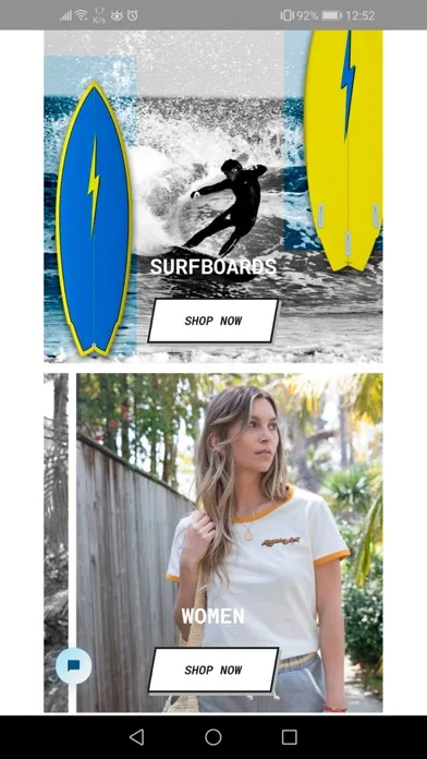 Tangkapan skrin Lightning Bolt Store