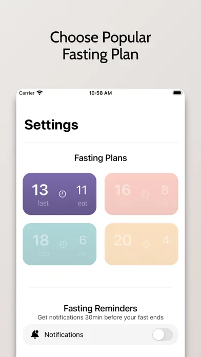 Capturas de tela do WeightFast: Fasting Tracker