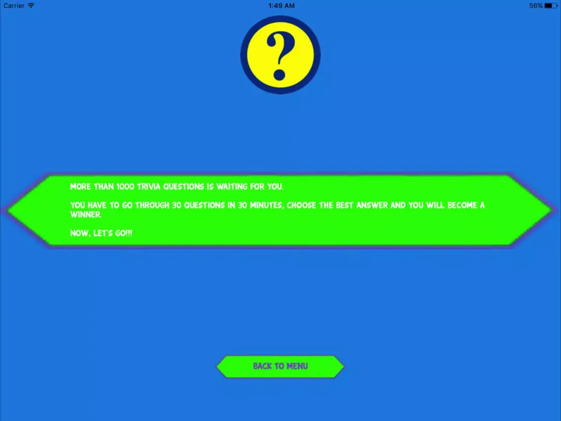 Скриншоты Funny Quiz: Amazing question with multiple choice iPad 
