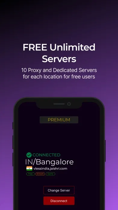 Tangkapan layar Light Ray VPN - V2Ray Proxy 1