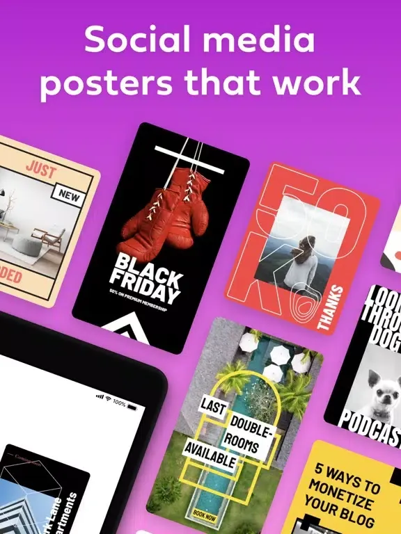 ภาพหน้าจอของ PosterBoost: Poster Maker iPad 