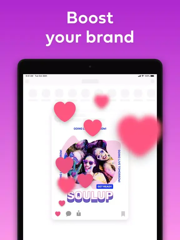 ภาพหน้าจอของ PosterBoost: Poster Maker iPad 
