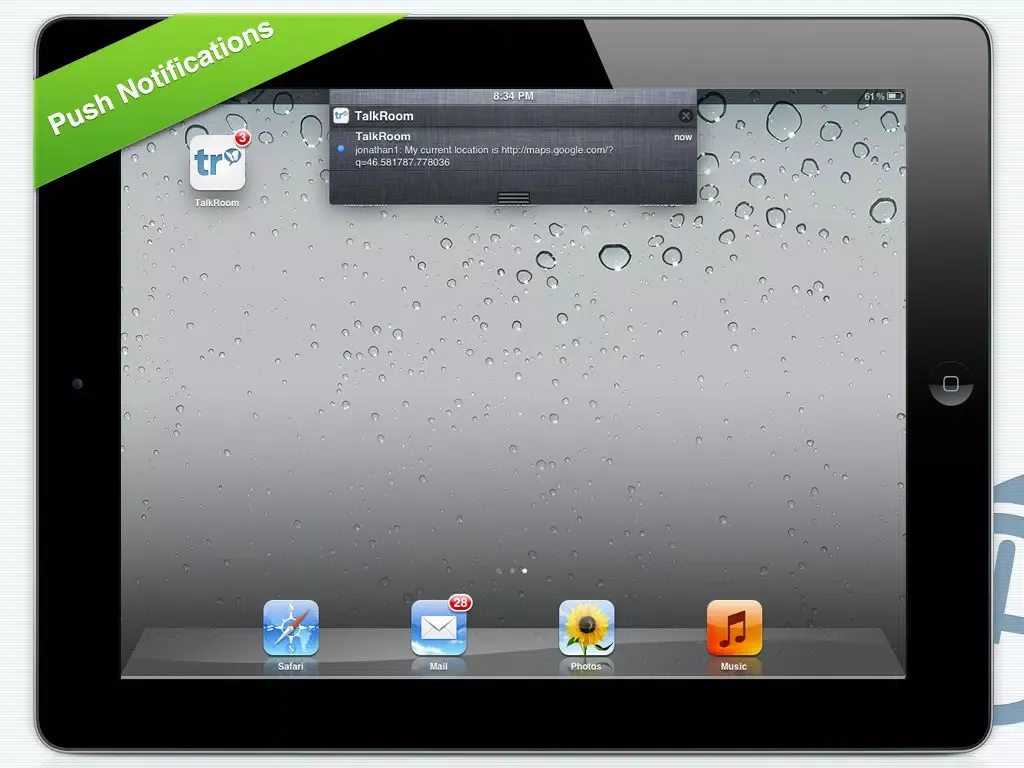 Ảnh chụp màn hình của TalkRoom for MSN iPad 