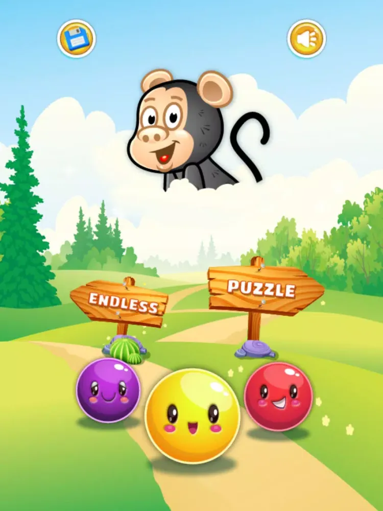 Скриншоты Cartoon Chimp Bubble Popper - PRO - multi-level forest adventure iPad 