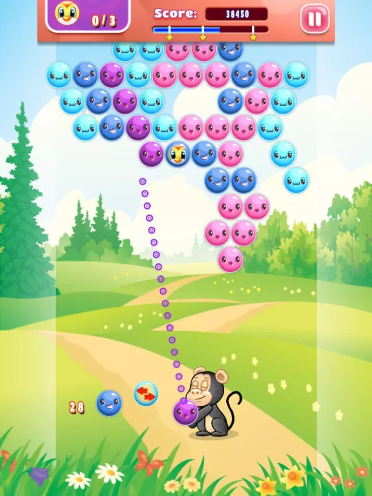 Скриншоты Cartoon Chimp Bubble Popper - PRO - multi-level forest adventure iPad 