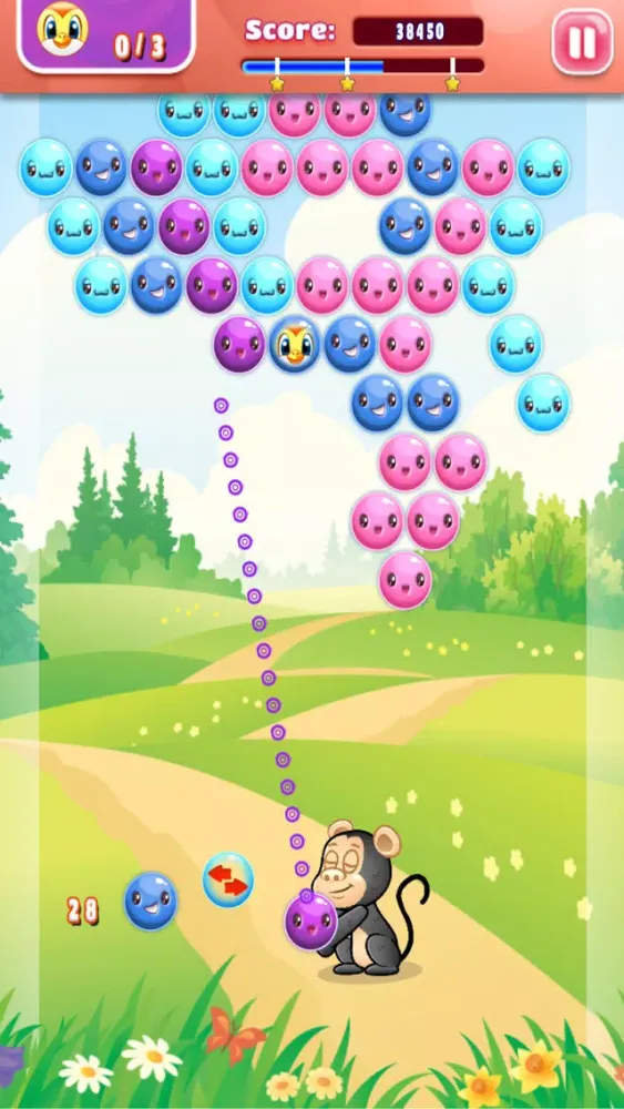 Скриншоты Cartoon Chimp Bubble Popper - PRO - multi-level forest adventure
