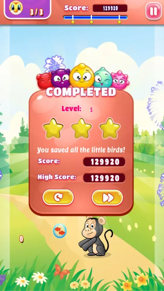 Скриншоты Cartoon Chimp Bubble Popper - PRO - multi-level forest adventure