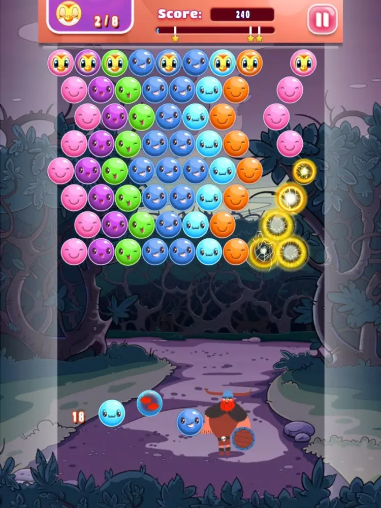 Viking Chief Bubble Warrior - PRO - color match adventure iPad  Screenshots