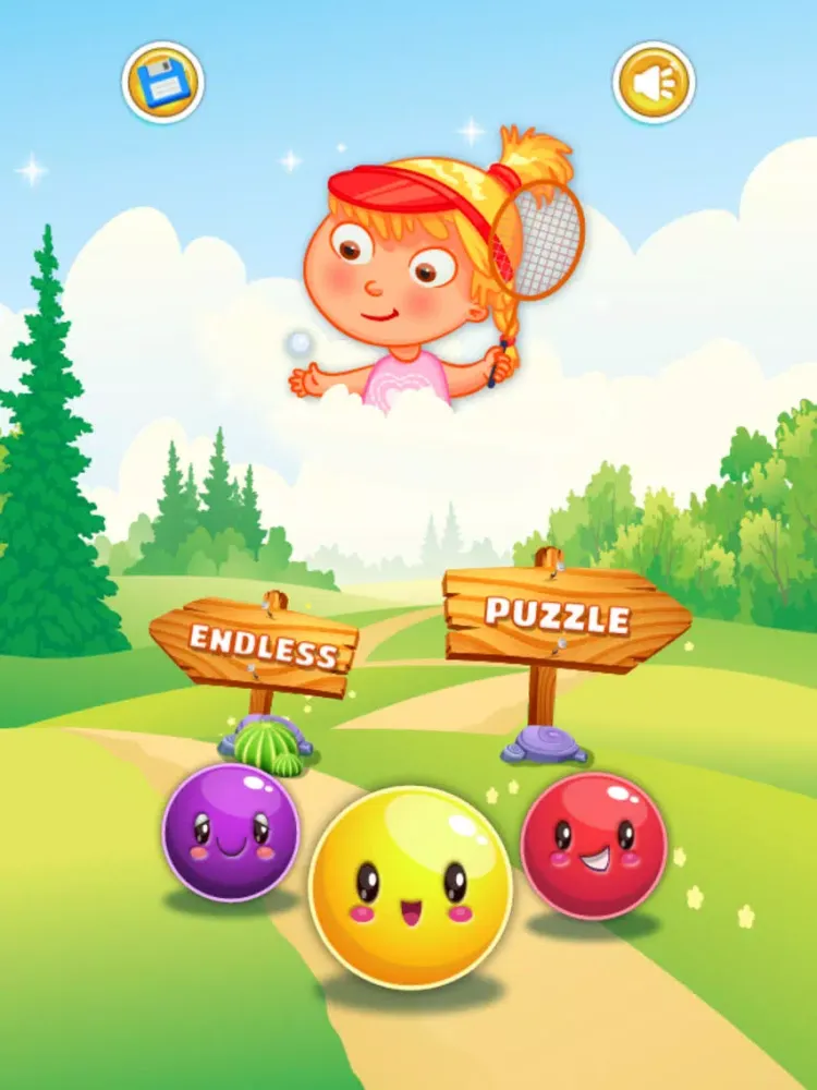 Zrzuty ekranu Tennis Bubble Arcade - PRO - girly summer balloon adventure iPad 