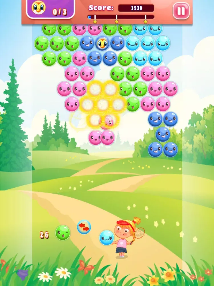 Zrzuty ekranu Tennis Bubble Arcade - PRO - girly summer balloon adventure iPad 
