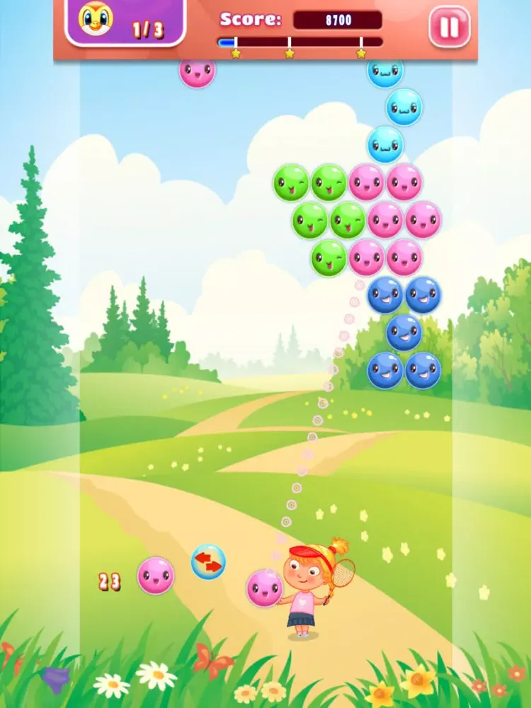 Zrzuty ekranu Tennis Bubble Arcade - PRO - girly summer balloon adventure iPad 