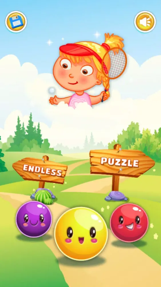 Zrzuty ekranu Tennis Bubble Arcade - PRO - girly summer balloon adventure