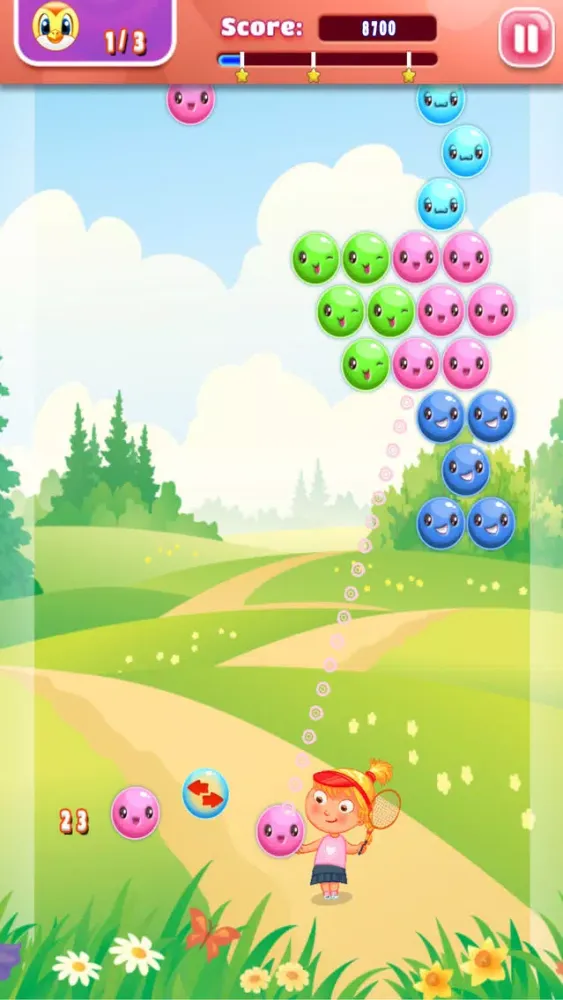 Zrzuty ekranu Tennis Bubble Arcade - PRO - girly summer balloon adventure