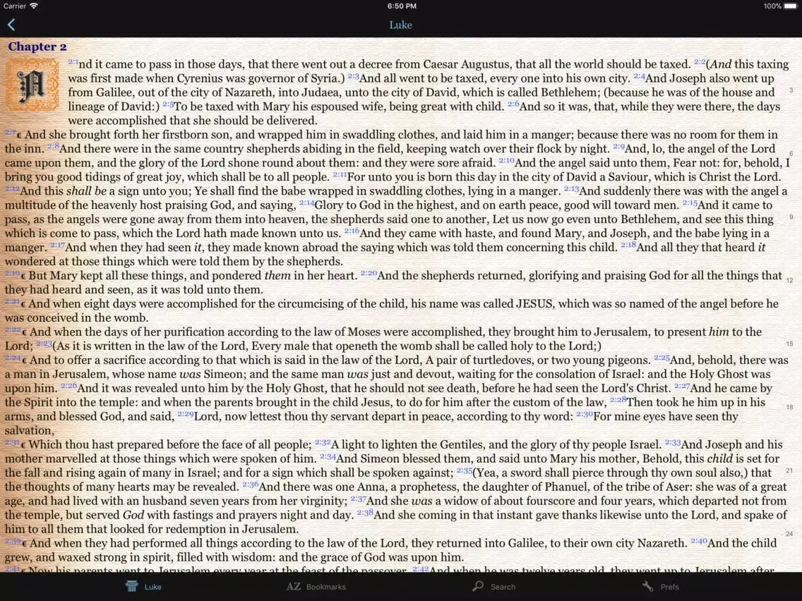 Ảnh chụp màn hình của 1611 Bible (KJV) iPad 