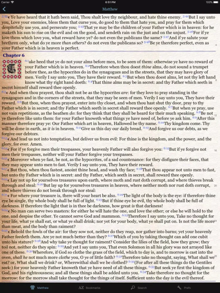 Ảnh chụp màn hình của 1611 Bible (KJV) iPad 