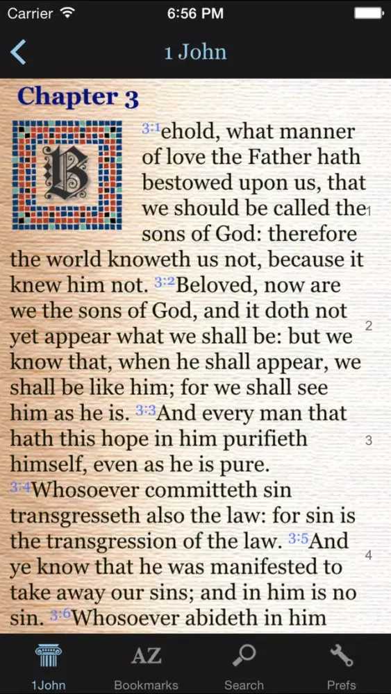 Ảnh chụp màn hình của 1611 Bible (KJV)
