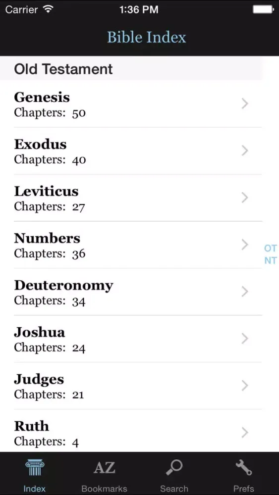 Ảnh chụp màn hình của 1611 Bible (KJV)