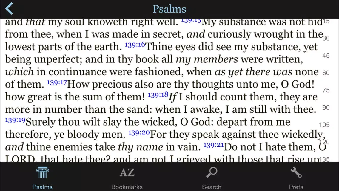 Ảnh chụp màn hình của 1611 Bible (KJV)