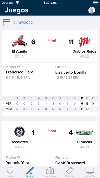 Screenshot di Liga Mexicana de Beisbol LMB