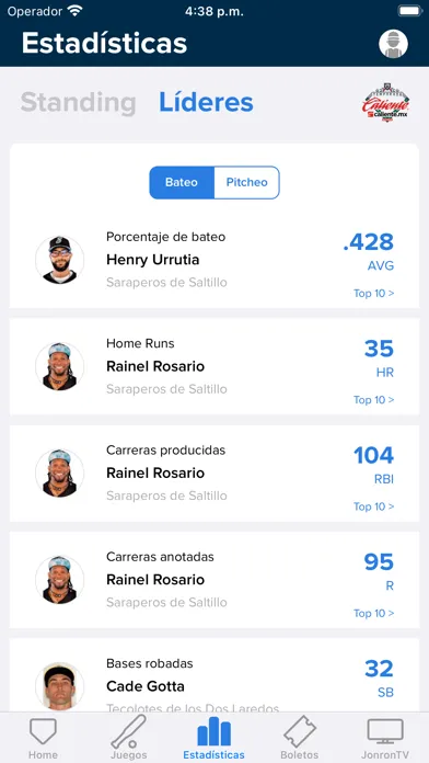 Screenshot di Liga Mexicana de Beisbol LMB