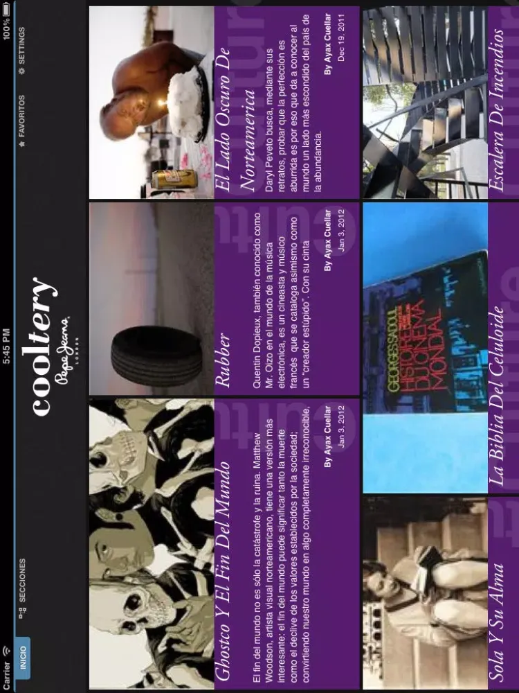 Capturas de tela do Cooltery by Pepe Jeans iPad 