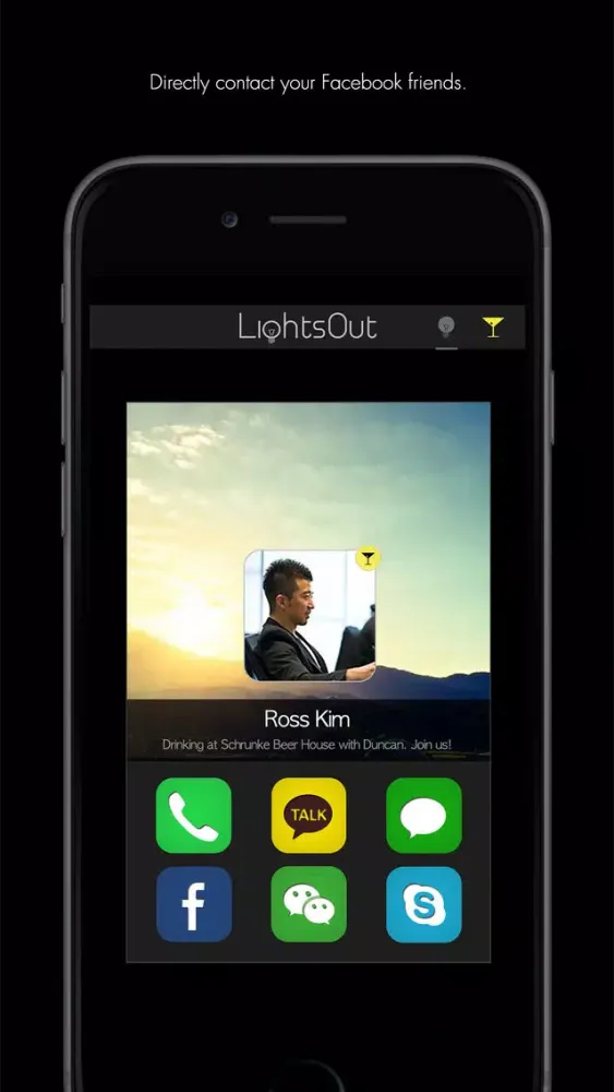 Capturas de tela do LightsOut Application