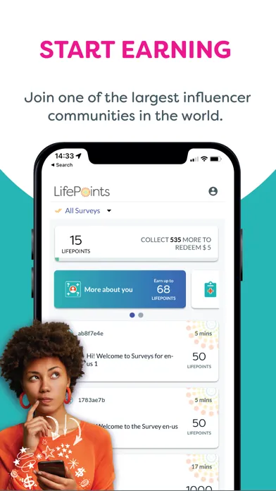 Zrzuty ekranu LifePoints – Paid Surveys App