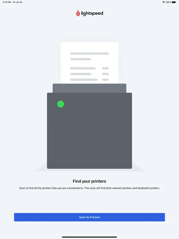 Tangkapan skrin Printer Diagnostics iPad 