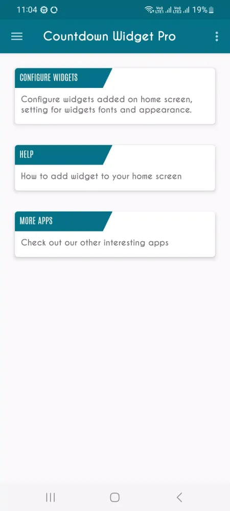 Countdown Widget - Time Until Screenshots
