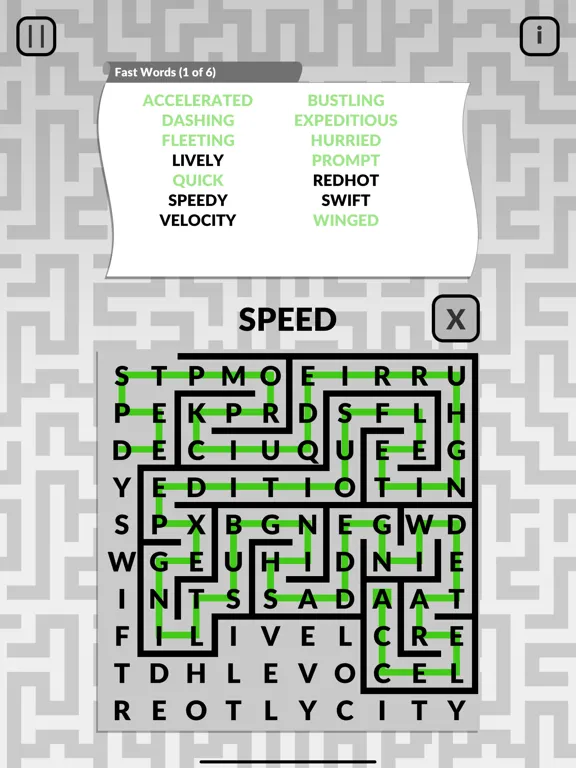 Word Maze by POWGI iPad  Screenshots
