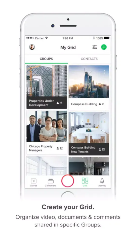 Grideo - Group Video Sharing سکرین شاٹس