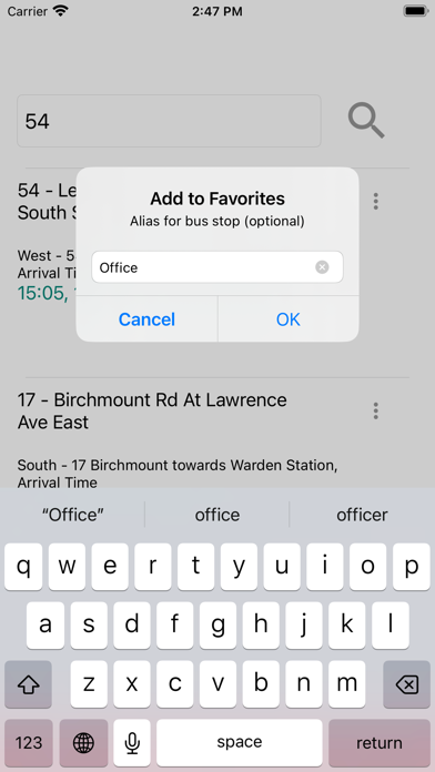 ภาพหน้าจอของ Toronto TTC Bus Real-Time