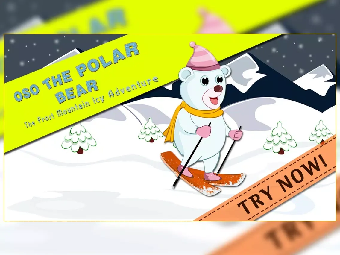 Captures d'écran de Oso The Polar Bear : The Frost Mountain Icy Adventure iPad