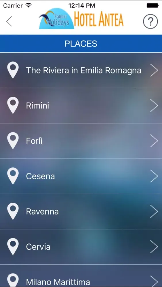 Tangkapan layar Hotel Antea Pinarella Cervia