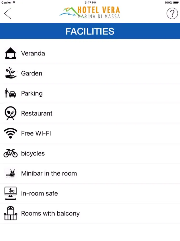 Hotel Vera Marina di Massa iPad  Ekran Görüntüleri