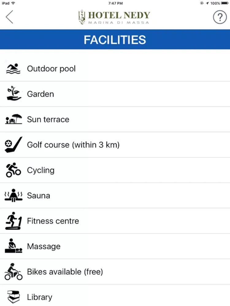 تصاویر Hotel Nedy Marina di Massa iPad 