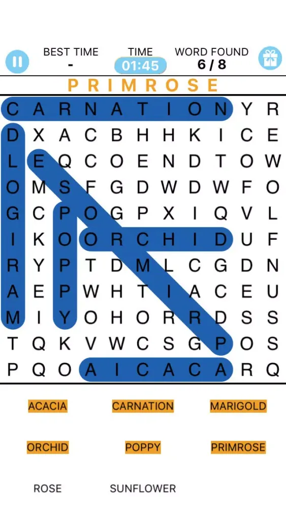 Word Search Puzzle Free App - First Challenged Crosswords Puzzles Games Screenshots