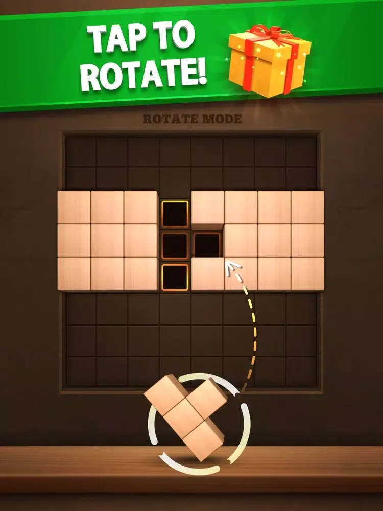 Wood Puzzle 3D Cube Block iPad 應用截圖