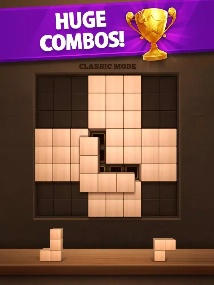 Wood Puzzle 3D Cube Block iPad 應用截圖