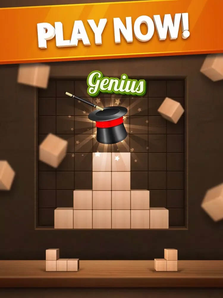 Wood Puzzle 3D Cube Block iPad 應用截圖