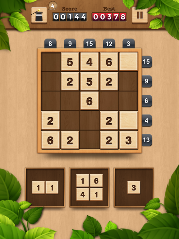 ภาพหน้าจอของ TENX - Wooden Number Puzzle iPad 